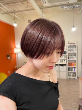 サボン バイ トッカ(savon by tocca) マッシュショート/ブリーチなし/ピンクカラー