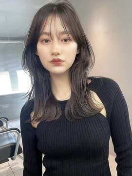 サイン 渋谷(SIGN) レイヤーカットイヤリングカラーインナーカラーケアブリーチ