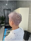 黒髪/前髪パーマ/グレーベージュ/レイヤーロング/インナーカラー