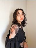 似合わせ小顔ミディアム× ゆるめパーマ
