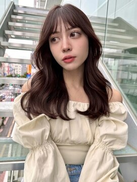 プアメリア 名古屋(Puamelia) トリートメント ブリーチなしダブルカラー 前髪縮毛矯正