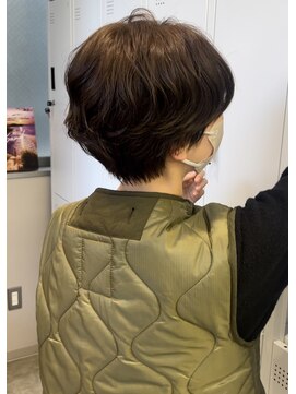 サンド 鹿児島中央(sand) @ayumi_sand ショートパーマ　ショートヘア　パーマスタイル