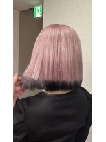 アジールヘア 所沢プロペ通り店(agir hair) エアリー美髪ケアブリーチホワイトピンクエンドカラー所沢練馬