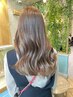 【初カラー抜群の透明感☆】カット+ブリーチなしダブルカラー+トリートメント