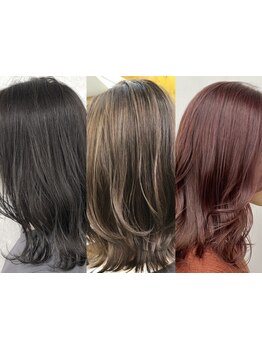 30代/40代/50代/初めて/人気/オススメ/白髪染め/ハイライト/インナーカラー/白髪ぼかし/イヤリングカラー