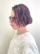 ヴォロンテ(volonte) チェリーレッド/ワインレッド/ボブ/パーマ/ショートボブ