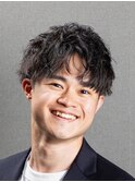 ビジネスツーブロック マッシュショート 束感ナチュラルパーマ