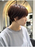 イメチェン外ハネボブ美髪ワイドバングレイヤーショート/大宮