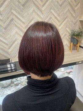 セッションパーゴ(SESSION PAGO) 赤味しっかりショートボブ