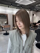 クム 横浜(qumu)&nbsp;【qumu横浜】ブリーチダブルカラー×ミルクティーグレージュ