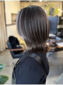 白髪を活かしたハイライト