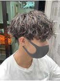 刈り上げマッシュツイストスパイラルツイスパ波巻きツーブロック