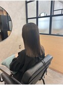 【地毛風縮毛矯正】艶髪スタイル　ミディアムストレート　銀座