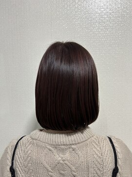 グルグル 妙典店(GULGUL) レッドブラウン×ボブ