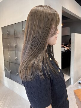 ヘアー アイス ルーチェ(HAIR ICI LUCE) ブリーチなしオリーブベージュカラーオリーブグレージュ/中西