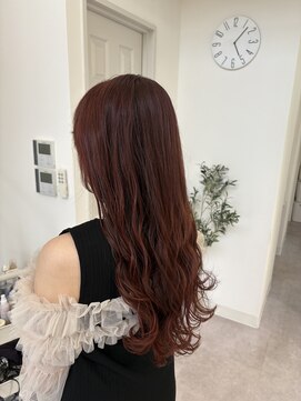 リコット 浦和美園(Liecot) 【Fumiya】チェリーレッド×髪質改善×韓国風くびれ巻き