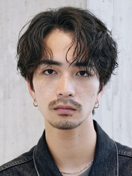 レタッチバイフィフス(RETOUCH by fifth) 原宿スパイラルパーマオールバックルーズパーマ大人ビジネスヘア