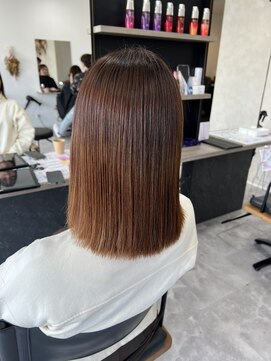 ザボヘアーデザイン(ZABO hair design) 髪質改善×ストレート×ミディアム