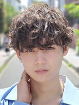 フィフス(fifth) 原宿ラウンドマッシュカット無造作シャドウパーマ刈り上げ茶髪