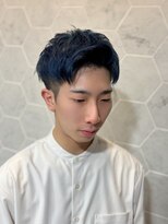 ヘアーサロンウル(hair salon ulu)&nbsp;ネイビーブルーメンズショート