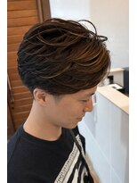 リドル ヘアー 駒生店(Riddle HAIR)&nbsp;センターパート×ハイライト