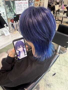 トーキョー オタクヘアー(TOKYO OTAKU HAIR) マッシュウルフ×推しカラー　ぶいすぽ　概念カラー