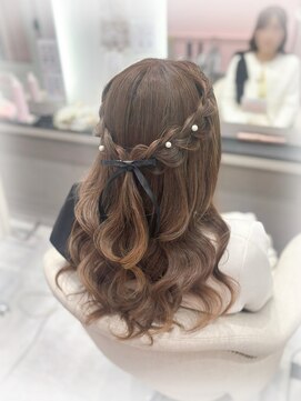 リアン(lien) 編み込みハーフアップ♪
