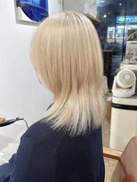 ミモザワークス ヘアアレンジ ミルクティーブロンド