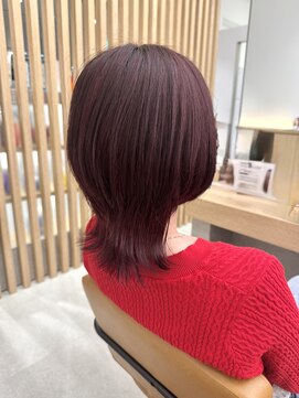 ピーディーヴィセオ 新さっぽろ店(PD VISEO) 【20代30代】レッド/ダブルカラー＆ブリーチ/新さっぽろ
