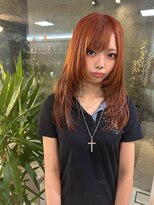 バイ ユア オウン フラワーズ コロン カバ 松本駅前(buy your own flowers : kava)&nbsp;20代30代大人可愛いダブルカラーアプリコットオレンジレイヤー