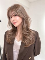 アース コアフュールボーテ 諏訪店(EARTH coiffure beaute) ナチュラルベージュ_ヨシンモリ_顔周りレイヤー_レイヤーカット
