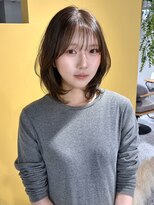 エイム(A-im) 【ミディアムレイヤー×オリーブブラウン ブリーチなし】