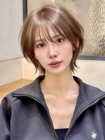 シー バイ ロンド 新宿(Sea by Lond)&nbsp;【福島】ラテベージュ耳かけくびれヘアショートウルフレイヤ新宿