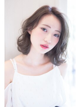 イロドリ ヘアーデザイン(IRODORI hair design) IRODORI  かきあげバンク×ミディアムボブ２ 【西尾一寛】