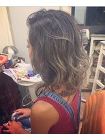 ラティオ 難波Ratio&nbsp;グレイヤージュ×セミディ×大人ボブ