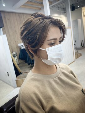 ニコフクオカヘアーメイク(NIKO Fukuoka Hair Make) 【NIKO】福岡天神大名耳掛けハンサムショートひし形ショート