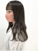 シースルーパッツン・オリーブグレー