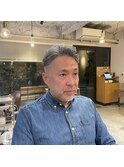 アップバングパーマ