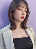 【石畑結華】外ハネ韓国バングくびれヘア