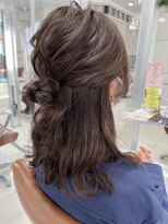 フォルテ 中田店 ハーフアップアレンジ