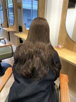 リト(riTo)&nbsp;20代暗めカラーデザインカラーロングオリーブグレージュベージュ