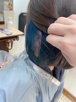 エルベ 千波店(elve) ブルー×インナーカラー