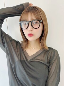 サンド ミュウ 横浜店(sand mieu) オリーブベージュ/デザインカラー/ダブルカラー/顔周り/横浜