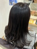 シーズンプラス(SEASON PLUS)&nbsp;絶壁解消/ロング/大人可愛い/斜めバング/40代/ミセスヘア21B