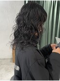 【心斎橋hen】ウルフパーマ　ミディアムパーマ　ウルフカット