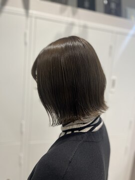 シュク 高円寺(SYUK) 髪質改善カラー/オリーブグレージュ/ボブ/SYUK高円寺【青木】