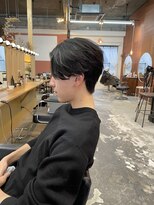 チャプター 問屋町(chapter) メンズセンターパートニュアンスパーマフェザーパーマ眉毛カット