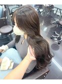 髪質改善オリーブカラー似合わせ顔周りカット小顔レイヤー
