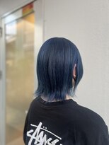 トータルビューティーサロン トップスタイル&nbsp;オーシャンブルー×切りっぱなしボブ