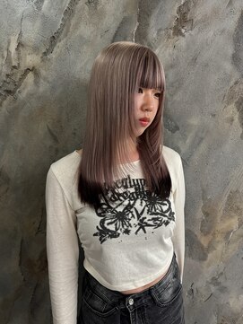 モニカ 栄店(MONIQA) ホワイトベージュ　裾カラー